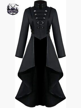 Medieval Steampunk Tailcoat Jacket Slim Fit Polyester Long Sleeve